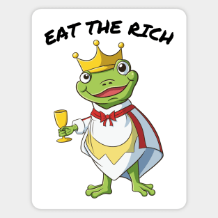 Eat The Rich Frog Magnet